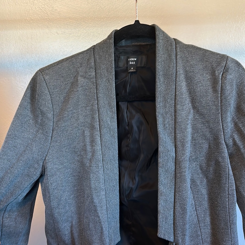 J crew blazer, grey, 365, size 8